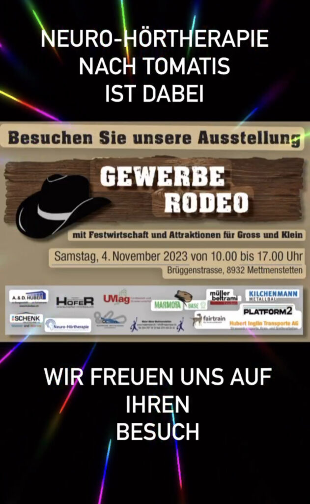 Tag der offenen Tür, Neuro-Hörtherapie nach Tomatis, Mettmenstetten nähe Zug. Austellung, Gewerbe, November 2023